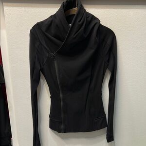 Lululemon Athletica Black Utility Jacket with Asymmetrical Zippers